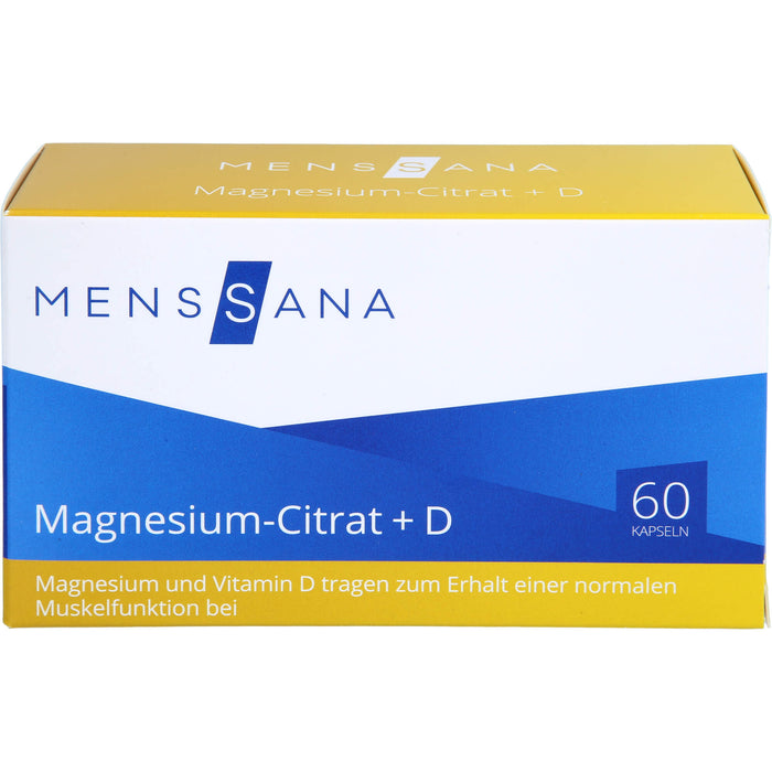 Magnesium-Citrat + D MensSana , 60 St. Kapseln
