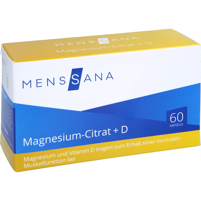 Magnesium-Citrat + D MensSana , 60 pcs. Capsules