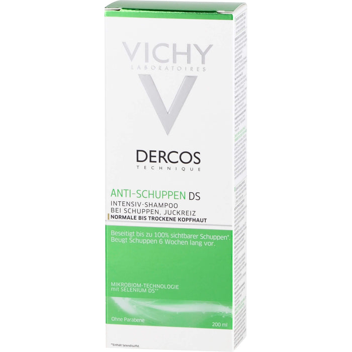 DERCOS Anti-Schuppen Intensiv-Shampoo bei Juckreiz für normale bis trockene Kopfhaut, 200 ml Shampoo