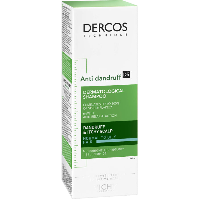 DERCOS Anti-Schuppen Intensiv-Shampoo bei Juckreiz für normale bis fettige Kopfhaut, 200 ml Shampoing