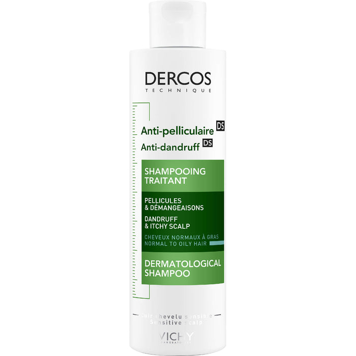 DERCOS Anti-Schuppen Intensiv-Shampoo bei Juckreiz für normale bis fettige Kopfhaut, 200 ml Shampoing