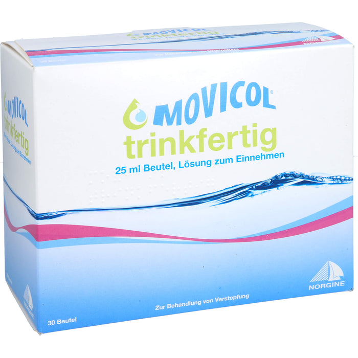 Movicol trinkfertige Beutel zur schonenden, zuverlässigen Behandlung von akuter und chronischer Verstopfung, 30 pc Ampoules