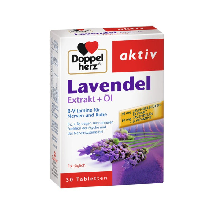 Doppelherz Lavendel Extrakt + Öl, 30 pcs. Tablets