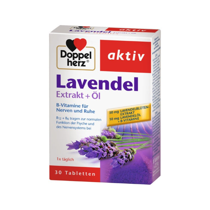 Doppelherz Lavendel Extrakt + Öl, 30 pcs. Tablets