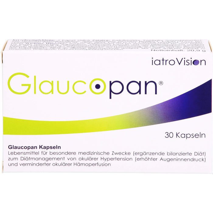 Glaucopan Kapseln zur diätetischen Behandlung von grünem Star, 30 St. Kapseln