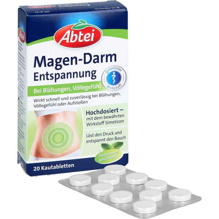 Abtei Magen-Darm-Entspannungstabletten, 20 St. Tabletten