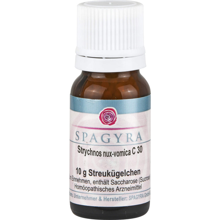Strychnos nux-vomica C30 Spagyra Globuli, 10 g GLO