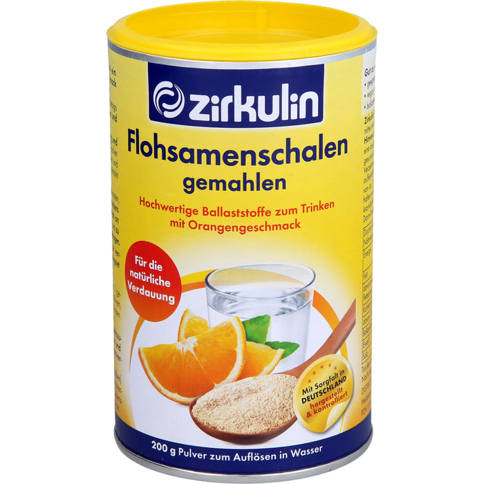 Zirkulin Flohsamenschalen gemahlen, 200 g Pulver