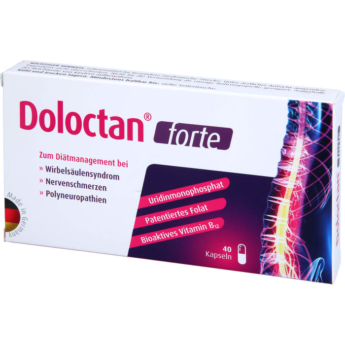 Doloctan forte Kapseln bei Wirbelsäulensyndrom, Nervenschmerzen und Polyneuropathien, 40.0 St. Kapseln