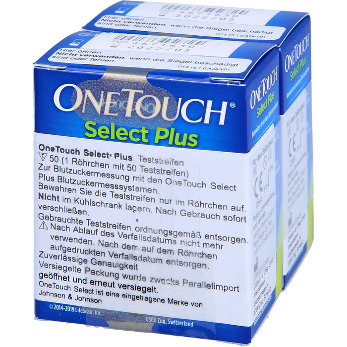 One Touch Select Plus axicorp Blutzucker Teststreifen, 100 St TTR