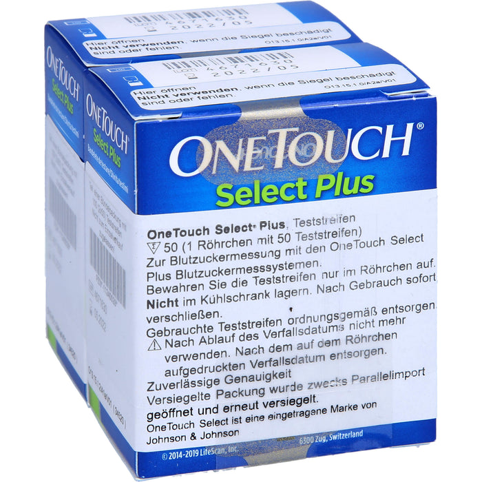 One Touch Select Plus axicorp Blutzucker Teststreifen, 100 St TTR