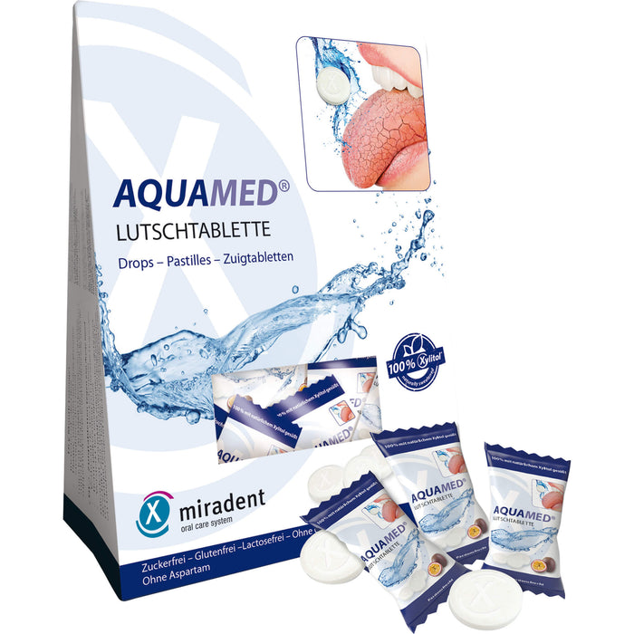 Miradent Aquamed Lutschtablette fördert den Speichelfluss, 60 g Tablettes