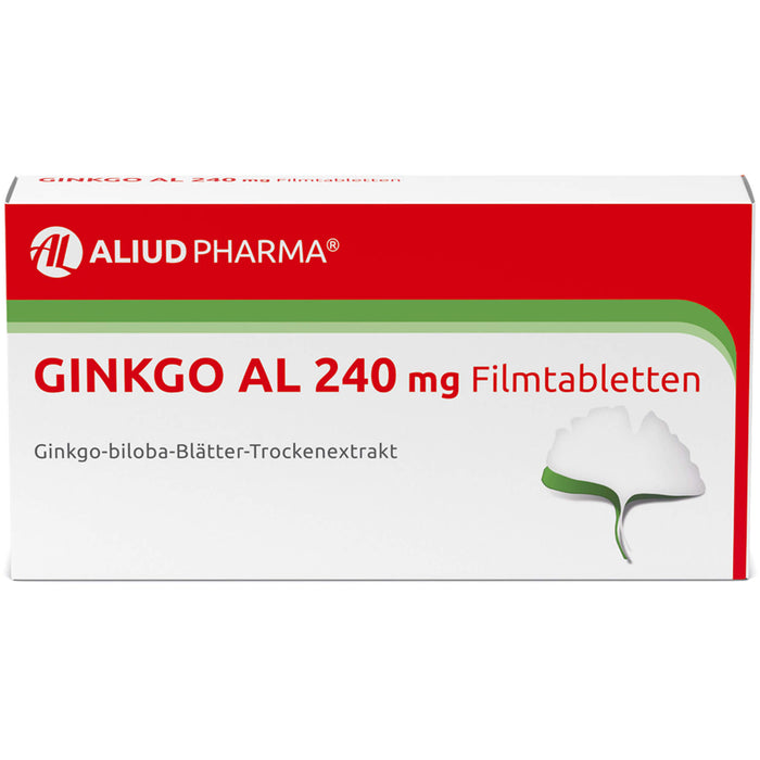 Ginkgo AL 240 mg Filmtabletten für Gedächtnis und Konzentration bei leichter Demenz, 30 St. Tabletten