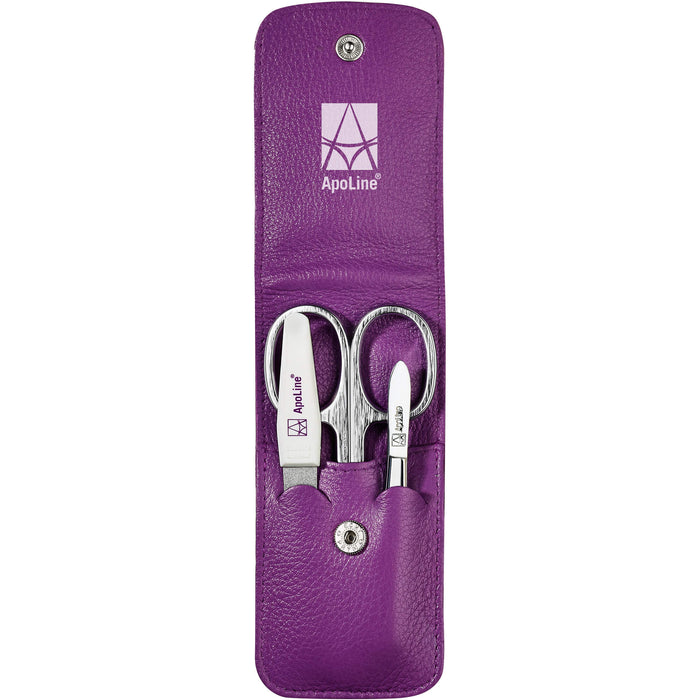 ApoLine Manicure Etui lila 3-teilig, 1 pc Accessoire