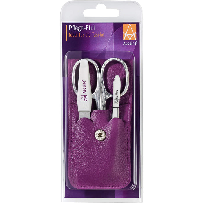 ApoLine Manicure Etui lila 3-teilig, 1 pcs. Accessory