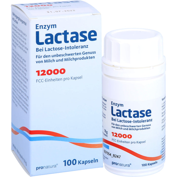 Pro Natura Enzym Lactase 12000 FCC Kapseln, 100 pcs. Capsules