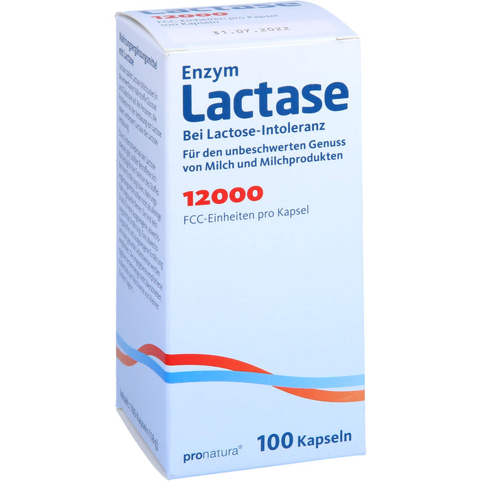 Pro Natura Enzym Lactase 12000 FCC Kapseln, 100 pcs. Capsules