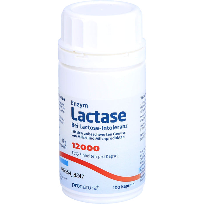 Pro Natura Enzym Lactase 12000 FCC Kapseln, 100 pcs. Capsules