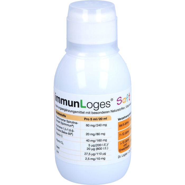 immunLoges Saft für ein gesundes Immunsystem, 150 ml 