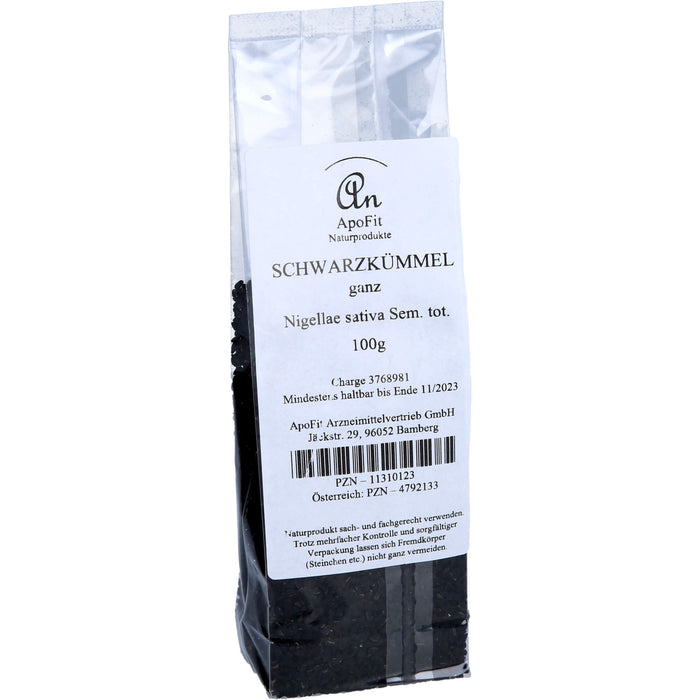 ApoFit Schwarzkümmel ganz, 100 g Samen