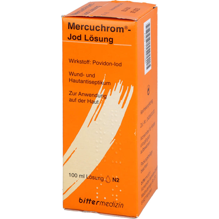 Mercuchrom -Jod Lösung, 100 mg/ml, 100 ml Lösung