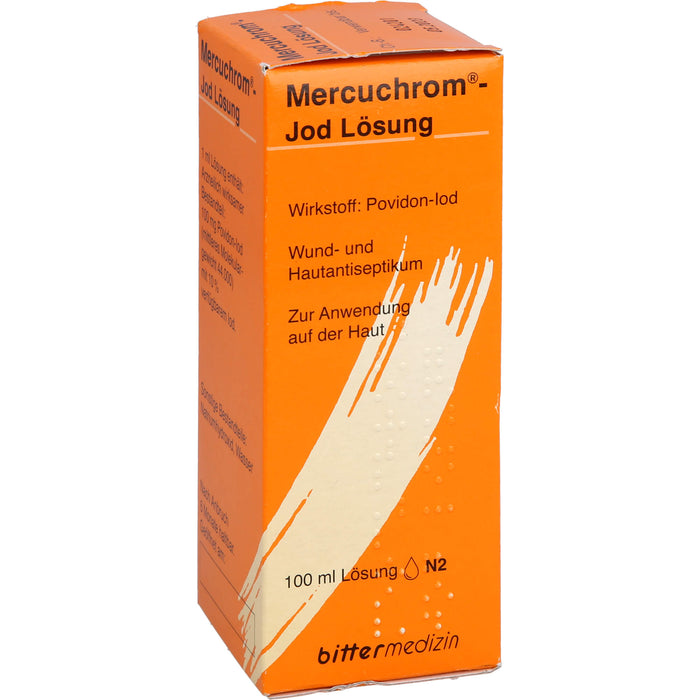 Mercuchrom -Jod Lösung, 100 mg/ml, 100 ml Lösung