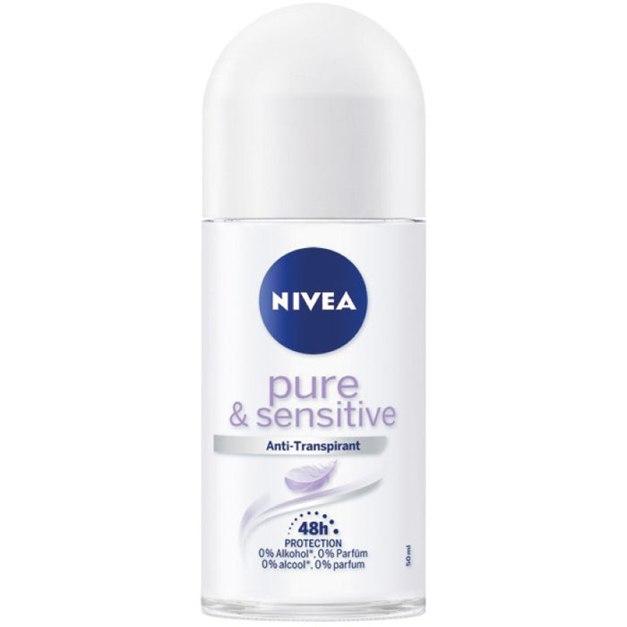 NIVEA DEO ROLL-ON PURE&SENSITIVE, 50 ml Stift