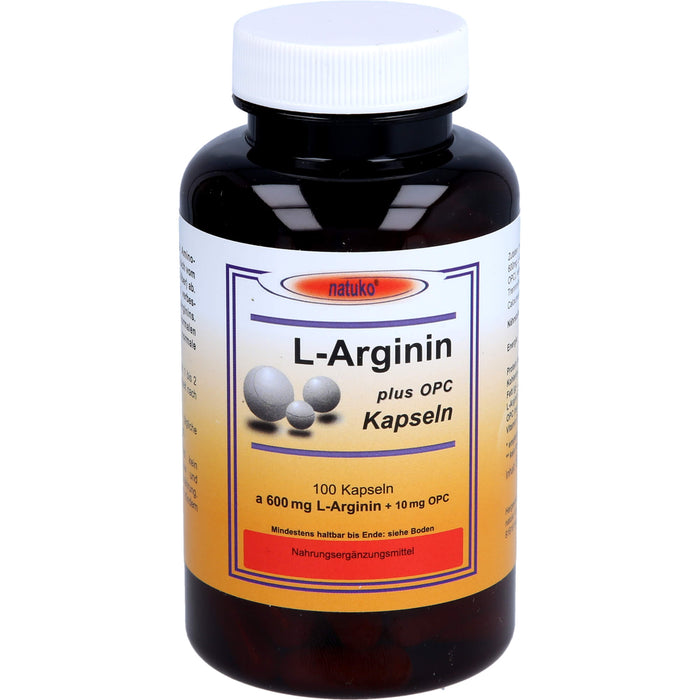 L-Arginin + OPC 600 mg Kapseln, 100 St KAP
