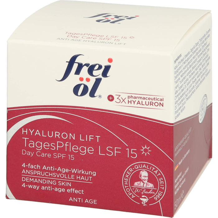 Frei öl Anti Age Hyaluron Lift Tagespflege LSF 15, 50 ml Crème