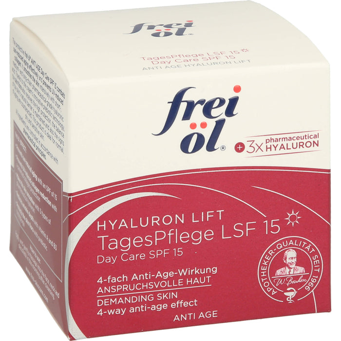 Frei öl Anti Age Hyaluron Lift Tagespflege LSF 15, 50 ml Creme