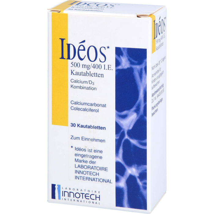 Ideos 500 mg / 400 I.E. kohlpharma Kautabletten, 30 pcs. Tablets
