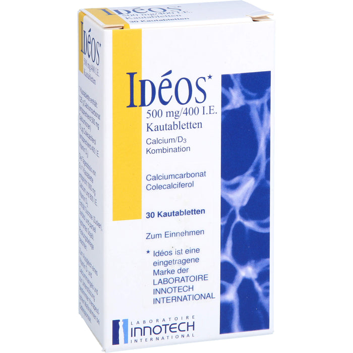 Ideos 500 mg / 400 I.E. kohlpharma Kautabletten, 30 pcs. Tablets