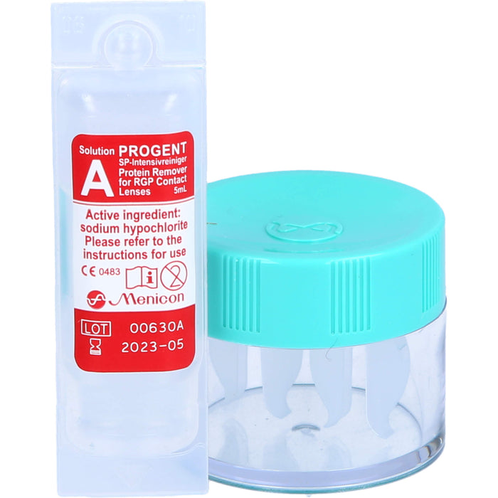 Progent Intensivreiniger zur wöchentlichen Anwendung für alle formstabilen Kontaktlinsen, 5 St. Ampullen