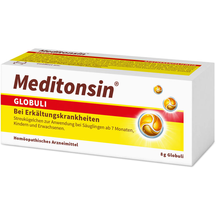 Meditonsin Globuli bei Erkältungskrankheiten, 8 g Globules