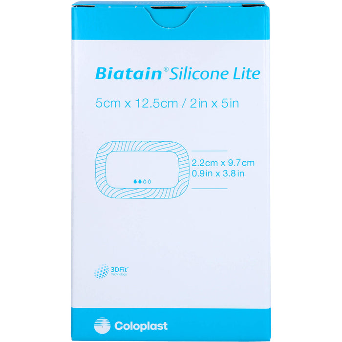 Biatain Silicone Lite Schaumverband 5x12,5cm, 5 St VER