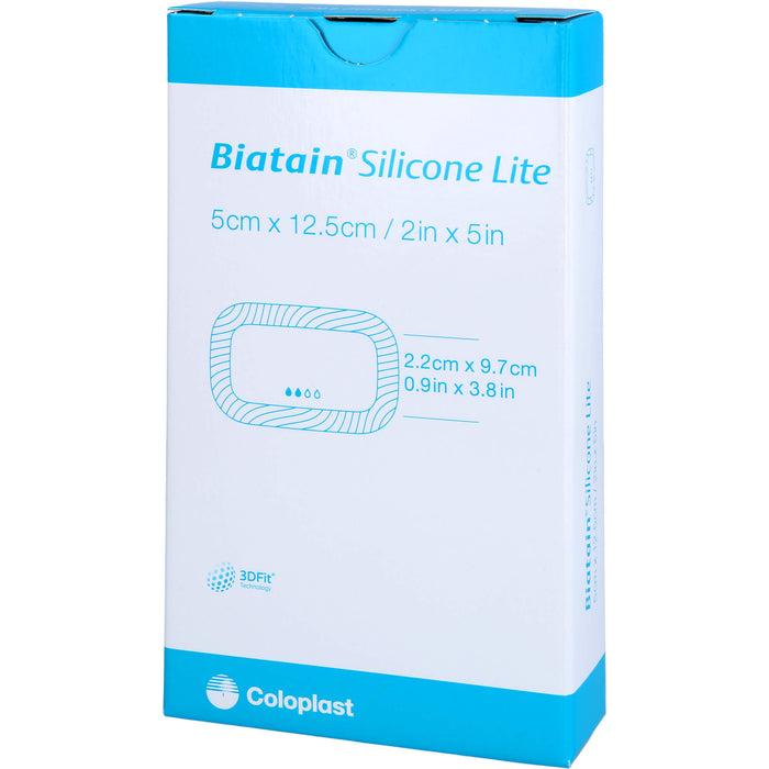 Biatain Silicone Lite Schaumverband 5x12,5cm, 5 St VER