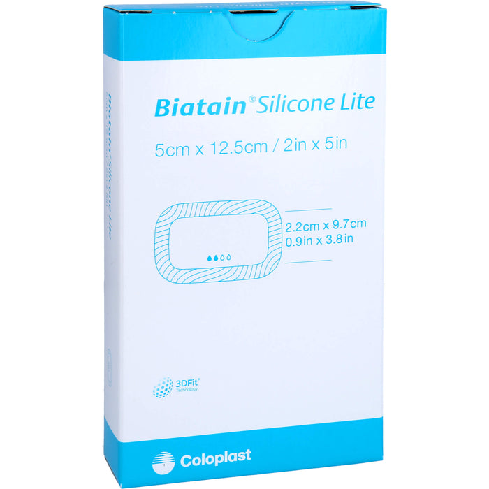 Biatain Silicone Lite Schaumverband 5x12,5cm, 5 St VER
