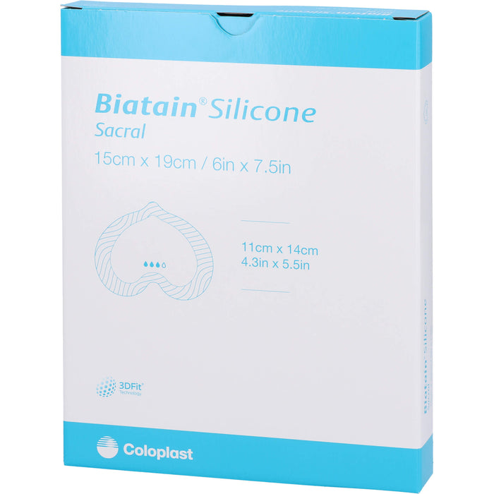 Biatain Silicone Schaumverb. Sakrum klein 15x19 cm, 5 St VER