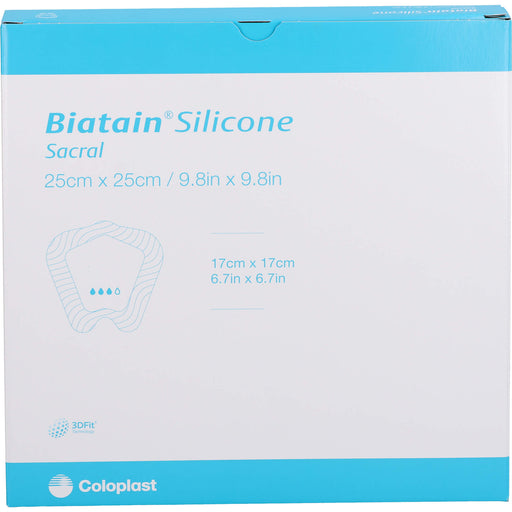 Biatain Silicone Schaumverb. Sakrum groß 25x25 cm, 5 St VER