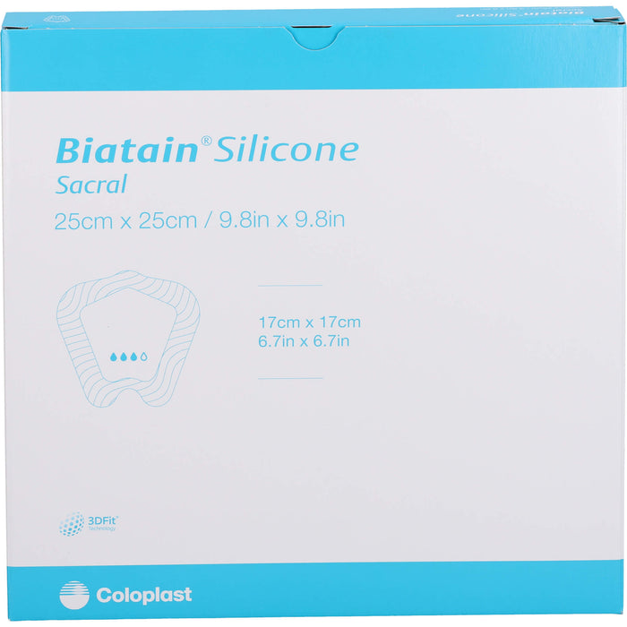 Biatain Silicone Schaumverb. Sakrum groß 25x25 cm, 5 St VER