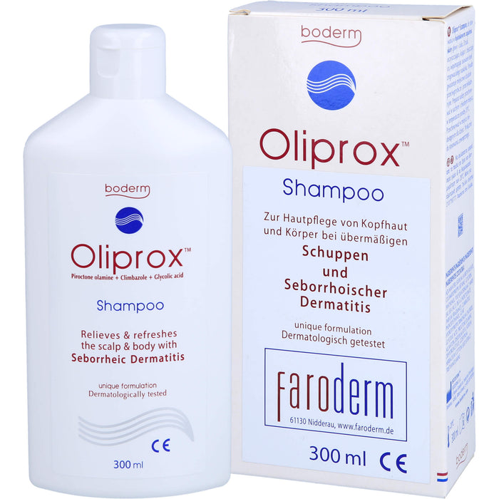 Oliprox Shampoo CE b. Schuppen u. seborrh. Dermat., 300 ml Solution