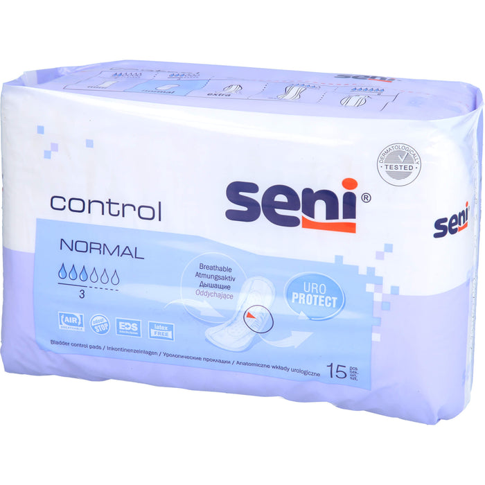 Seni Control Inkontinenzeinlagen Normal, 15 pcs. Insoles
