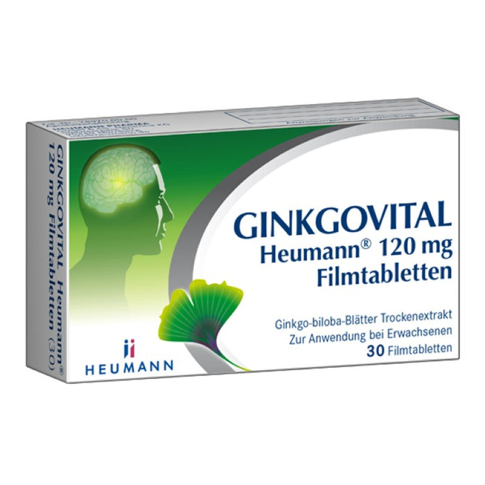 GINKGOVITAL Heumann 120 mg Filmtabletten, 30 pcs. Tablets
