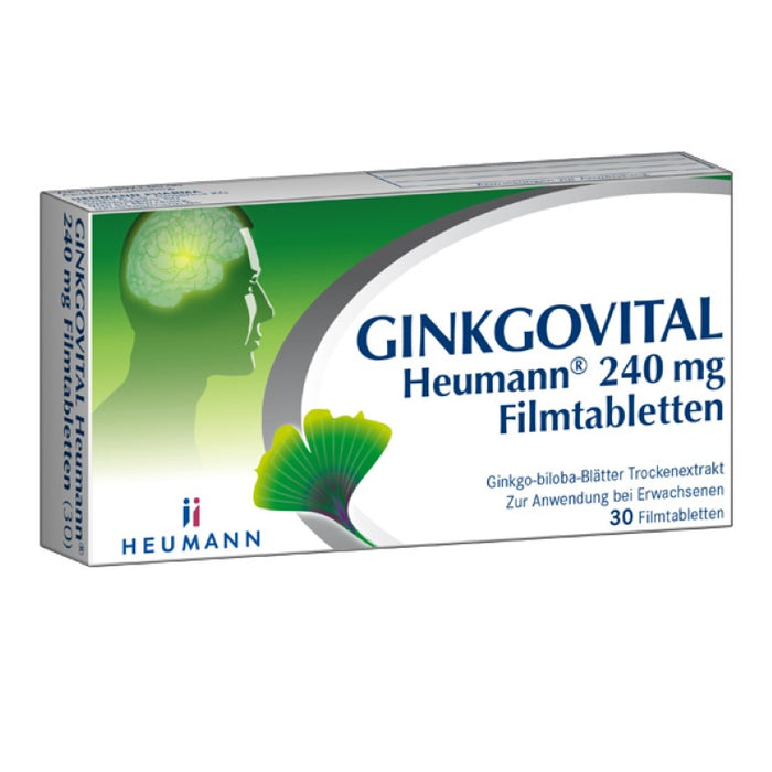 GINKGOVITAL Heumann 240 mg Filmtabletten, 30 pc Tablettes