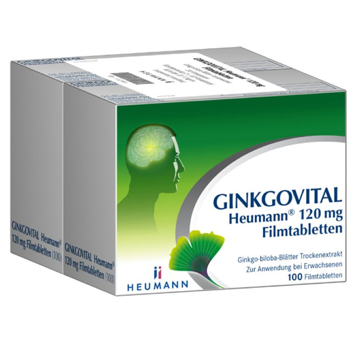 GINKGOVITAL Heumann 120 mg Filmtabletten, 200 pc Tablettes