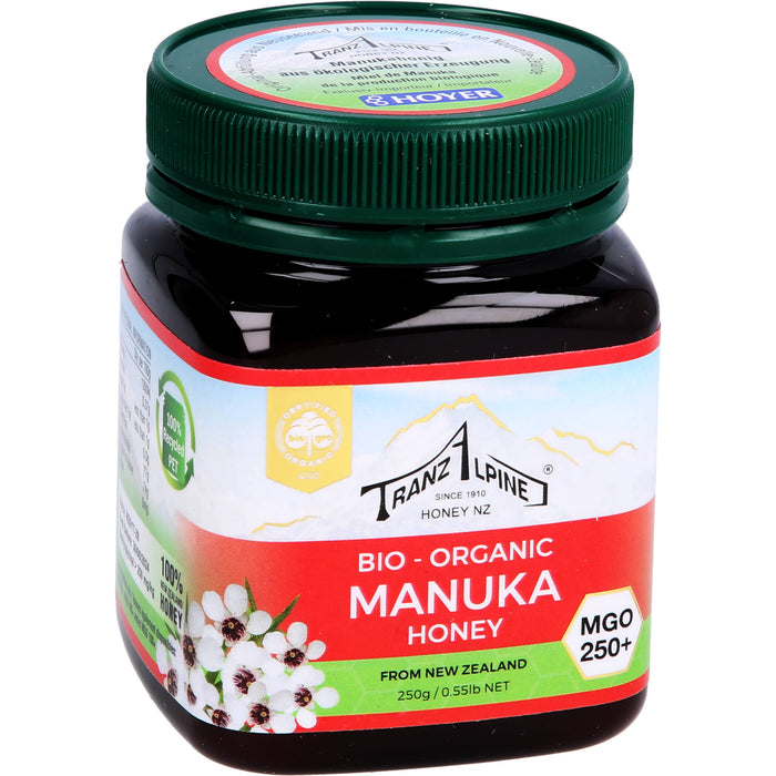 TranzAlpine Bio Manuka Honig MGO 250+, 250 g Crème