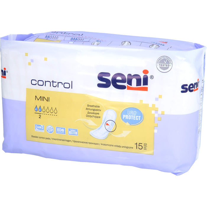 Seni Control Mini Inkontinenzeinlagen, 15 pcs. Insoles