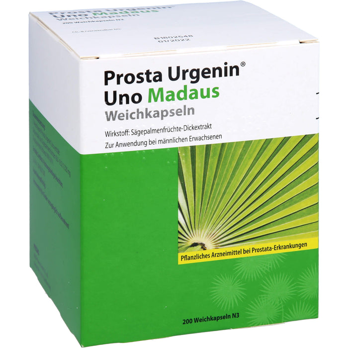 Madaus Prosta Urgenin Uno 320 mg Weichkapseln bei Prostata Erkrankungen, 200 pcs. Capsules