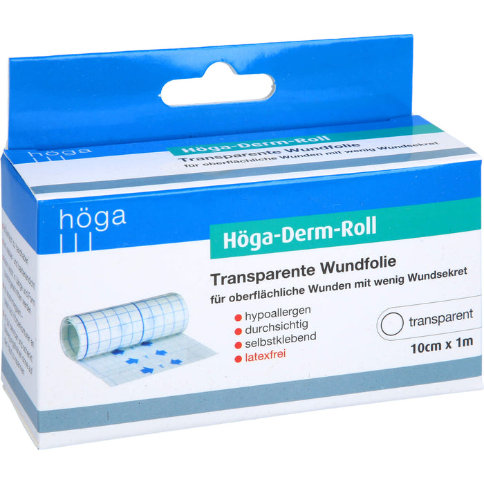 Höga-Derm-Roll 10cm x 1m transparente Wundfolie, 1 St PFL