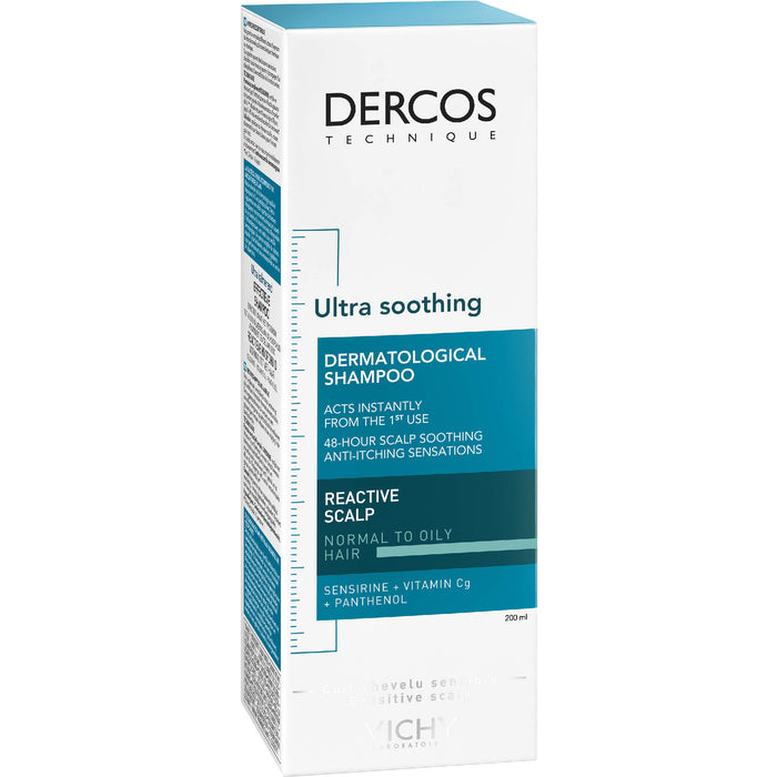 DERCOS Ultra-Sensitiv sanftes Pflege-Shampoo für normale bis fettige Kopfhaut, 200 ml Shampoo